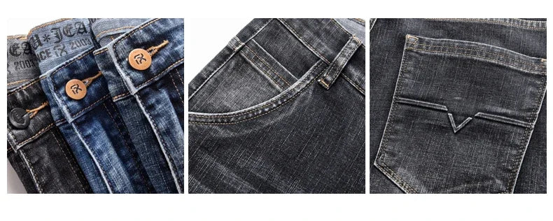 Men’s Classic Straight-Leg Stretch Jeans