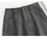 LOUIS YAO Tassels Rivet A-line Half Skirt 2025 Autumn Short Skirts Fashionable and Gentle Casual  Women's Half Skirt