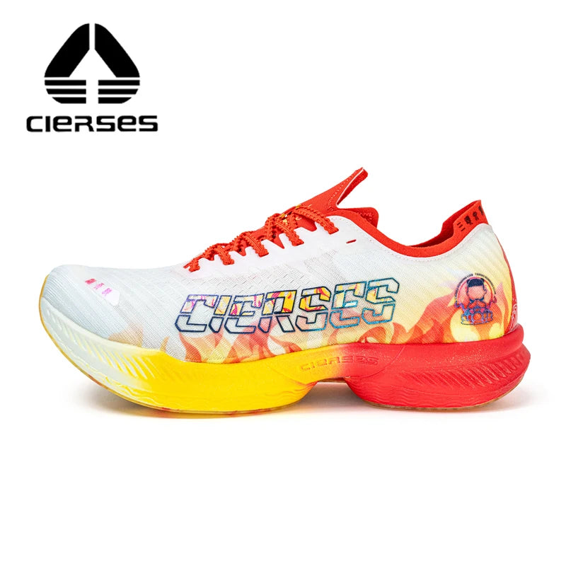 CIERSES NEZHA Marathon Men's Running Shoes Gym Trainers Zapatillas De Deporte Man Sneakers Ultralight Carbon Plate Sports Shoes