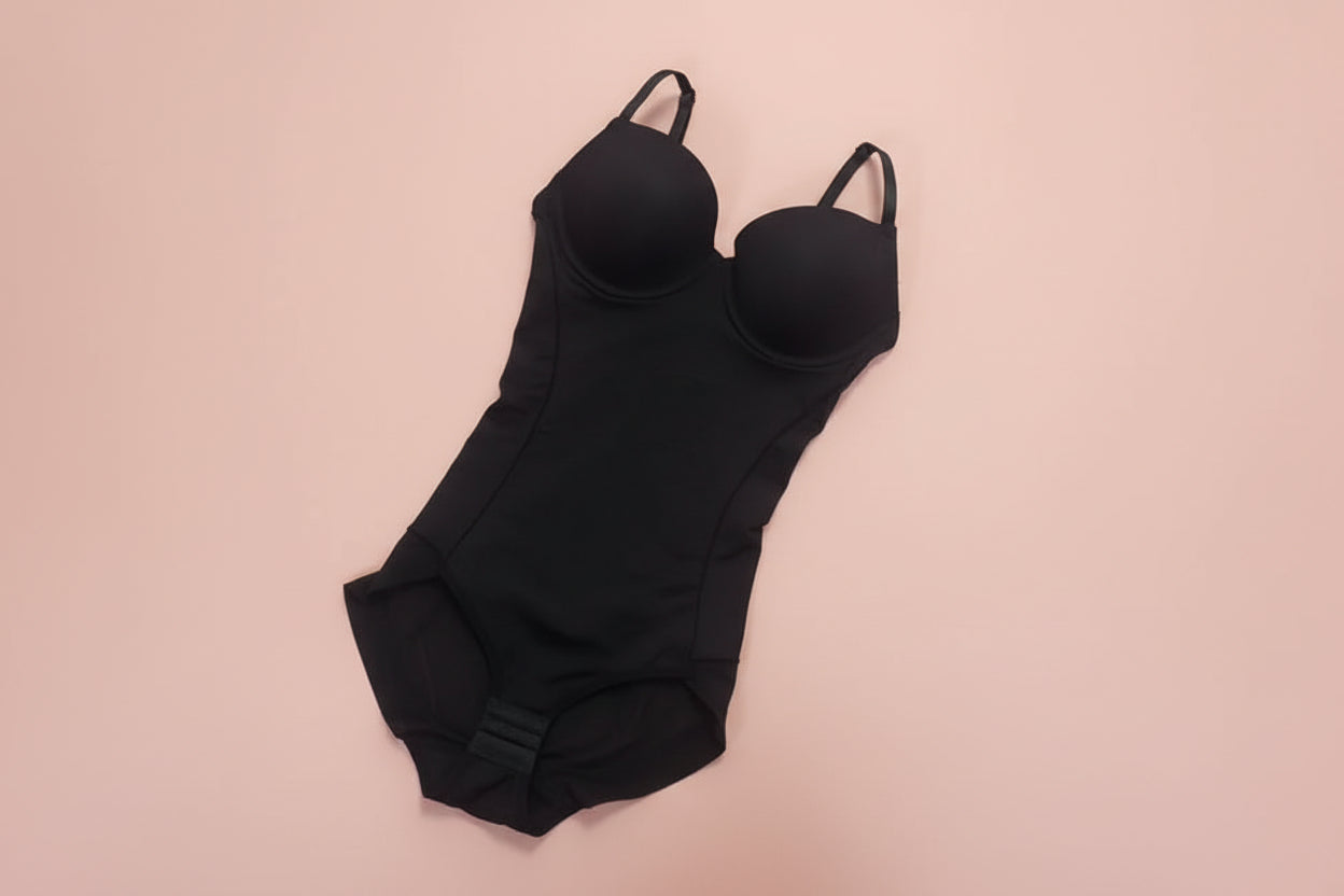 Underwire White Bodysuit Shaper – Silky Stretch Medium Control Shapewear