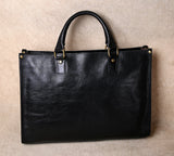 Original Ultra-Simple High Quality Men's Leather Document Baotou Layer Cowhide Computer Bag Business Trip Office Handbag