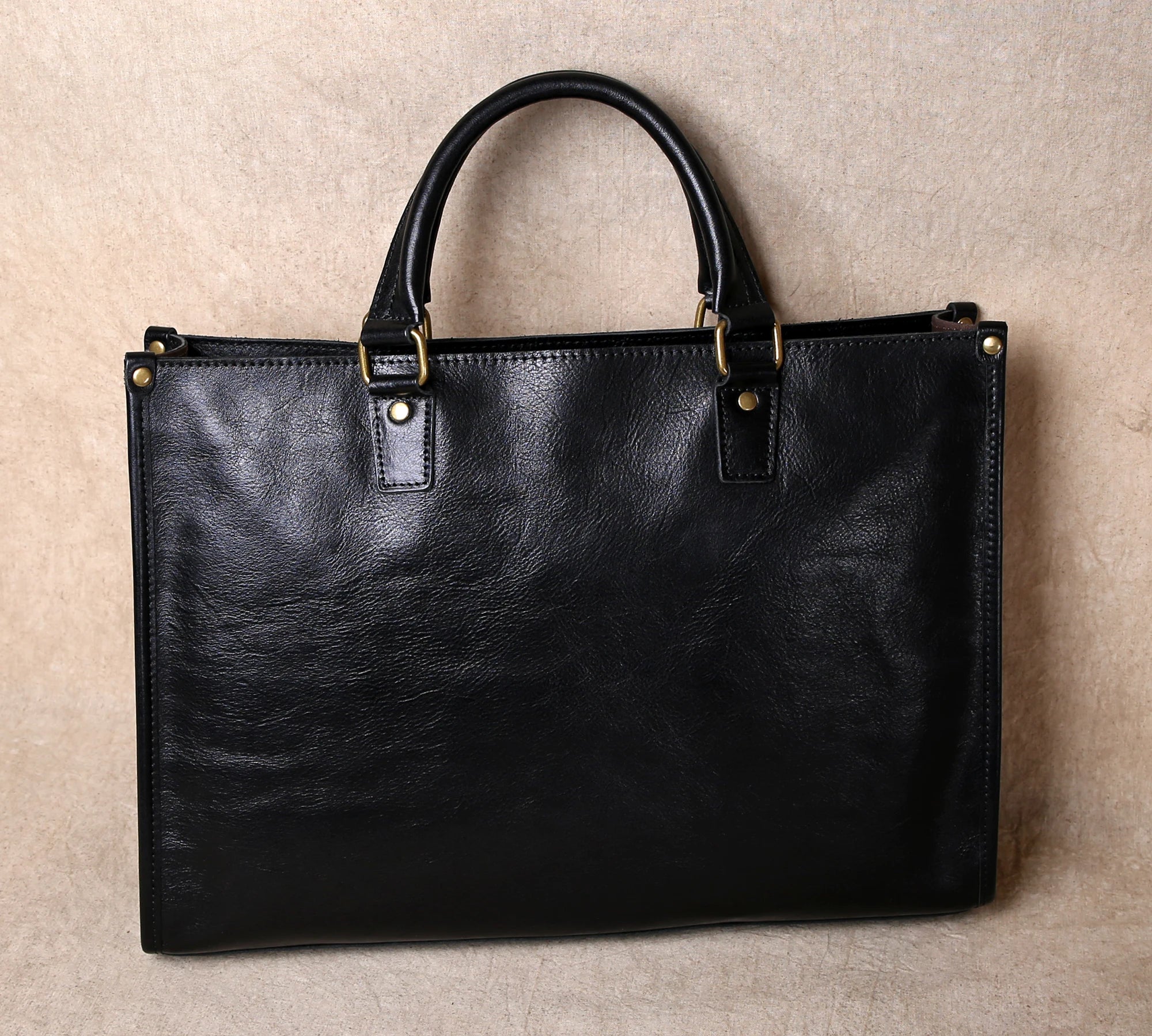 Original Ultra-Simple High Quality Men's Leather Document Baotou Layer Cowhide Computer Bag Business Trip Office Handbag
