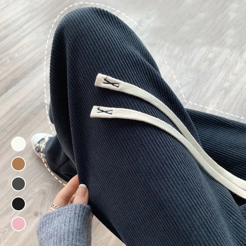 Women's Fleece Wide-Leg Winter Pants