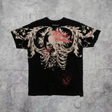 Men's Affliction Style Y2K Graphic Tee – Double-Sided Print