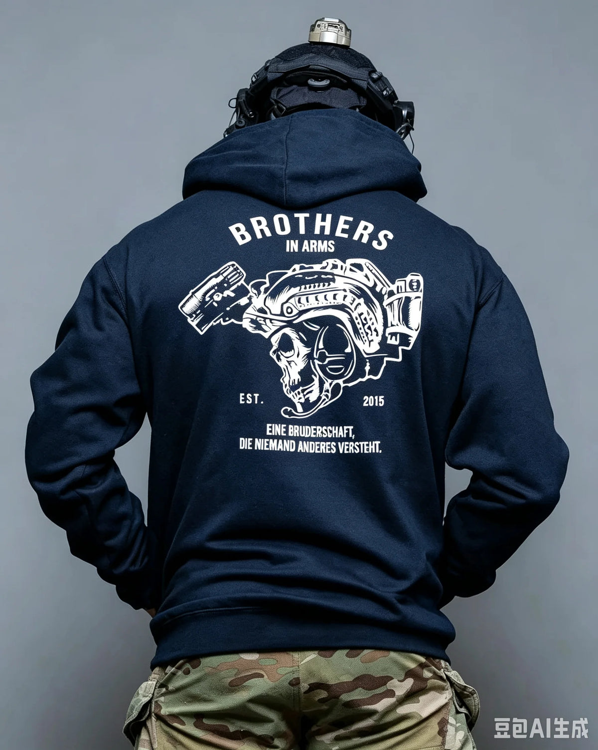 New Winter and Autumn Men's Hooded Sweatshirt with Brother's Battle Pattern Soft Casual Streetwear Daily Wear Sportswear Hoodie
