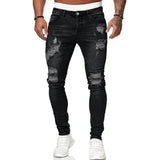 Men’s Ripped Stretch Denim Jeans