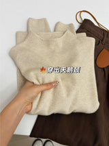 Women's Mock Neck Slim Fit Knit Sweater