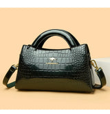KAIDIFEINIROO Kangaroo Brand Alligator Pu Leather Shoulder Crossbody Bag Clutch Hand Bags for Mother Small Women Handbags New
