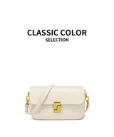 Women’s Split Leather Shoulder Bag Trend Brand Small Square Bags Luxury Designer Handbag Messenger bag for Female