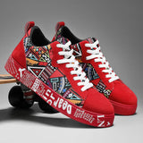 Men’s Graffiti Platform Sneakers