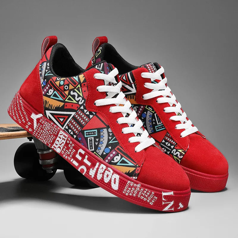 Men’s Graffiti Platform Sneakers