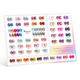 5pcs Venalisa Hema/TPO Free Cat Eye Nail Gel Polish Color Palette Kit Ultra Glitter Diamond Sparkle Soak Off UV LED Varnish Set
