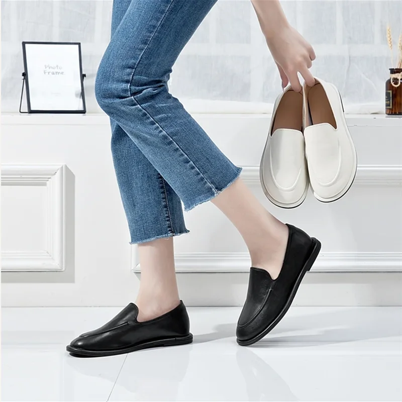 DIMANYU Women's Genuine Leather Loafers – Elegant Flats