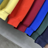 Cotton Baggy Fleece Hoodies for Men Solid Color Plush Pullovers Oversized Hooded Sweatshirt Autumn Winter Thick Clothes Unisex