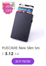 YUECIMIE Gold Thin Pop Up ID RFID Card Holder For Man Slim Men's Card Wallet RFID Creative Credit Card Case For Women Female