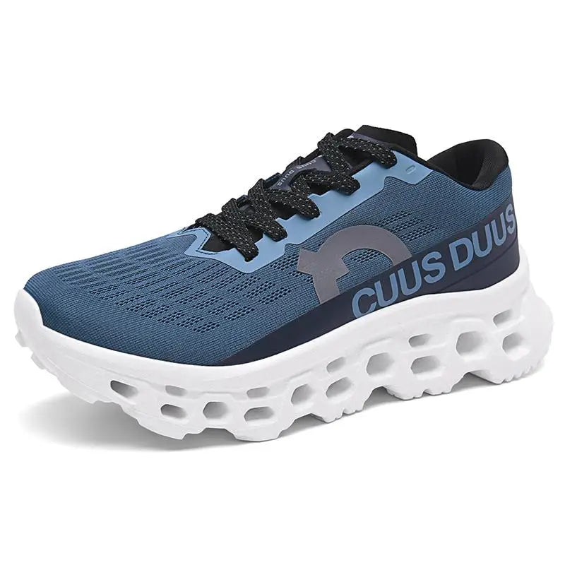 Casual Sneakers Men's Cushion Running Trainers Shock Absorbing Supercritical EVA Sneakers Breathable Fitness Athletic Shoes