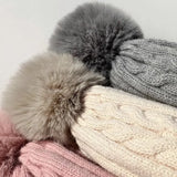 Women warm beanie hat men Plush and thickened cap winter ear protection high-end ski hat warm big head knit hat women's winter