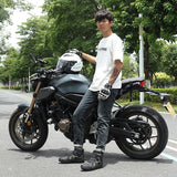Motorcycle Riding Men Boots Waterproof Motocross Cycling Shoes Off-Road Motorbike Racing Anti-drop Breathable Equipment Sof