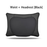 OULEX For Tesla Model 3 Y/Juniper Flocking/Leather Car Seat Neck Pillow Soft Memory Neck Pillow High-Quality Headrest Support
