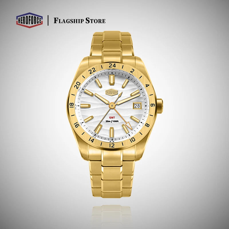 HEROFORCE GMT Men's Luxury Quartz Watch