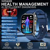 2026Hot AI-GPT Diagosis ECG Health SmartWatch Blood Pressure Lipid Uric Acid 650nm Dual-Probelaser Heart Analysis Smart bracelet