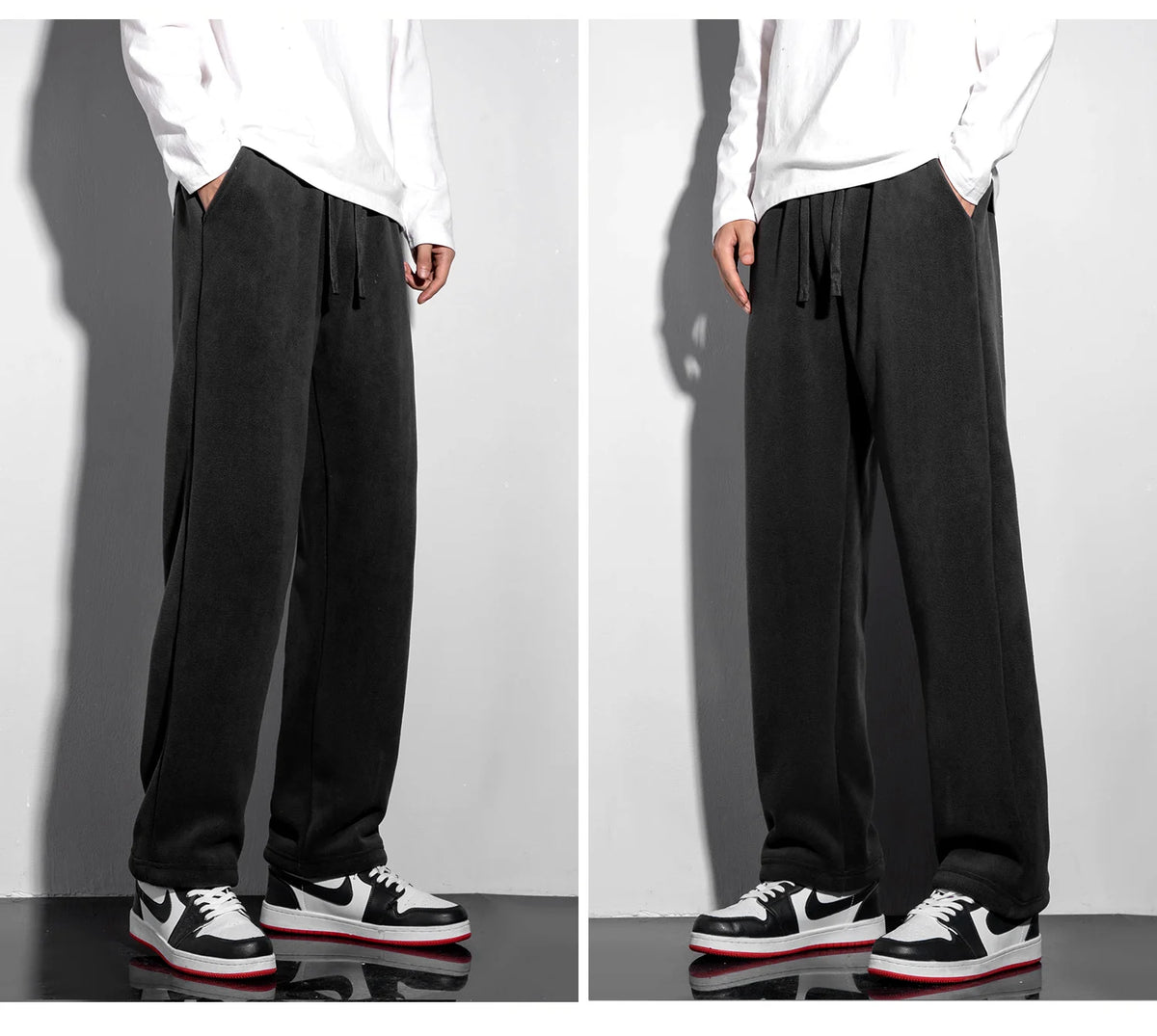 Unisex Fleece-Lined Winter Sweatpants