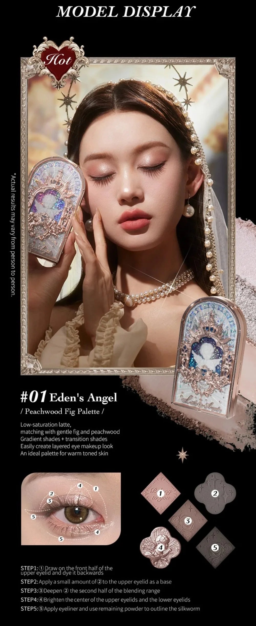 Flower Know Little Angel Collection Makeup Gift Box Eyeshadow Blush Cream Matte Lipstick Highlighter Full Kit All In One