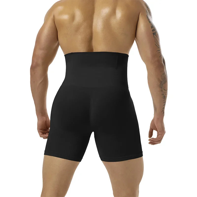 Men Slimming Brief High Waist Breathable 3D Pouch Underwear Tummy Control Boxer Belly Flat Shapewear Pant Compression Shorts