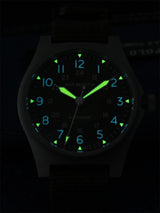 San Martin Pilot Watch 38mm NH35 Retro Military Automatic Mechanical Wristwatch Bead Blasted Case Waterproof 100m SN0137