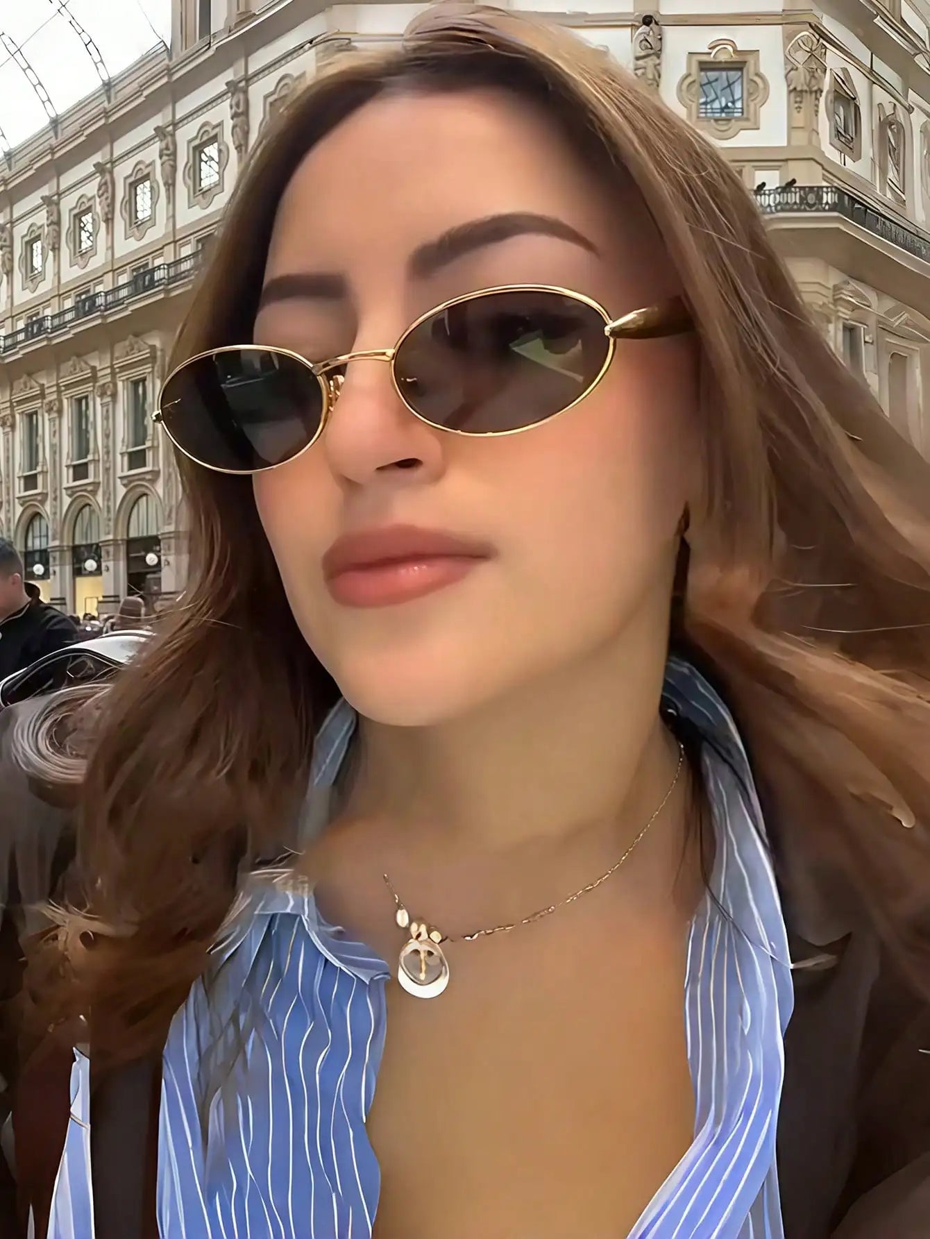Large Frame Double Bridge Aviator Sunglasses | UV400