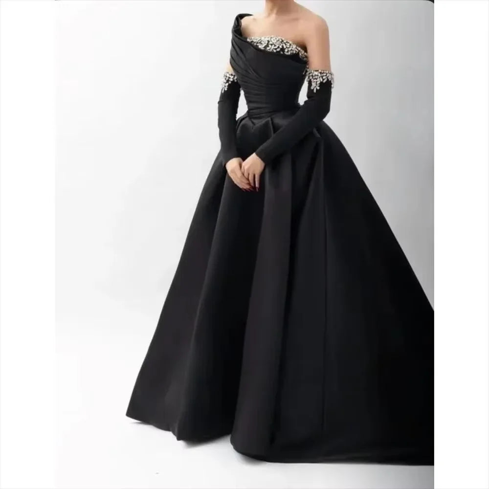 Aileen Satin Sweetheart Ball Gown | Formal Evening Dress