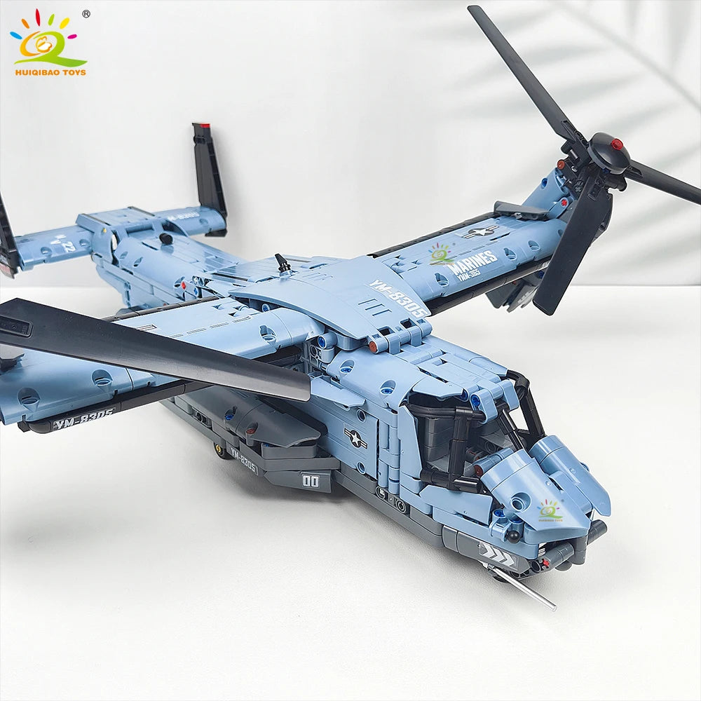 V-22 Tiltrotor Aircraft Building Set – 1,389 Pieces