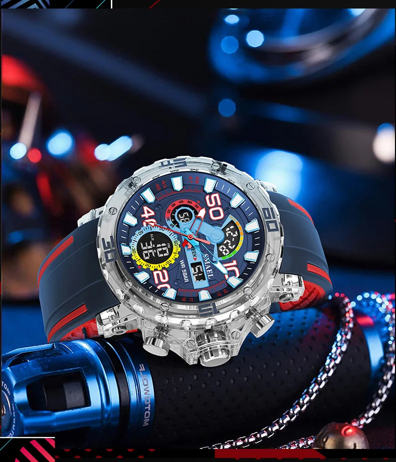 SMAEL 8136 Men's Sport Watch – 50M Water Resistant
