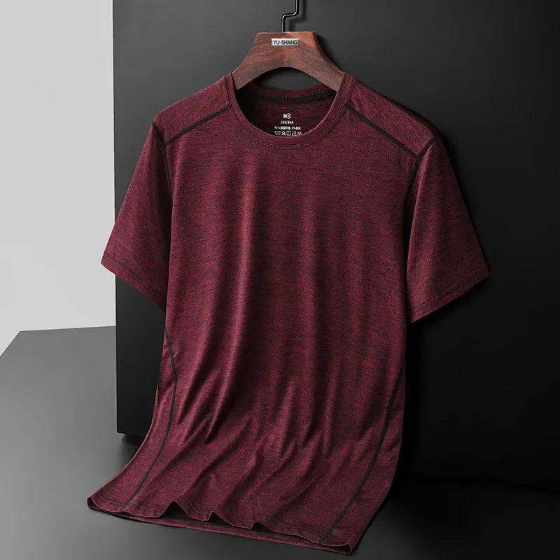 Men and Women's Breathable Camping Tee Shirt, Basic Sports Tops, Male and Female T-Shirts, Drop Shipping, Size Up to 8XL, Summer