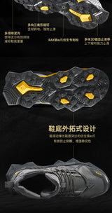 Rax Men  Waterproof Hiking Shoes Breathable Hiking Boots Outdoor Trekking Boots Sports Sneakers Tactical Shoes
