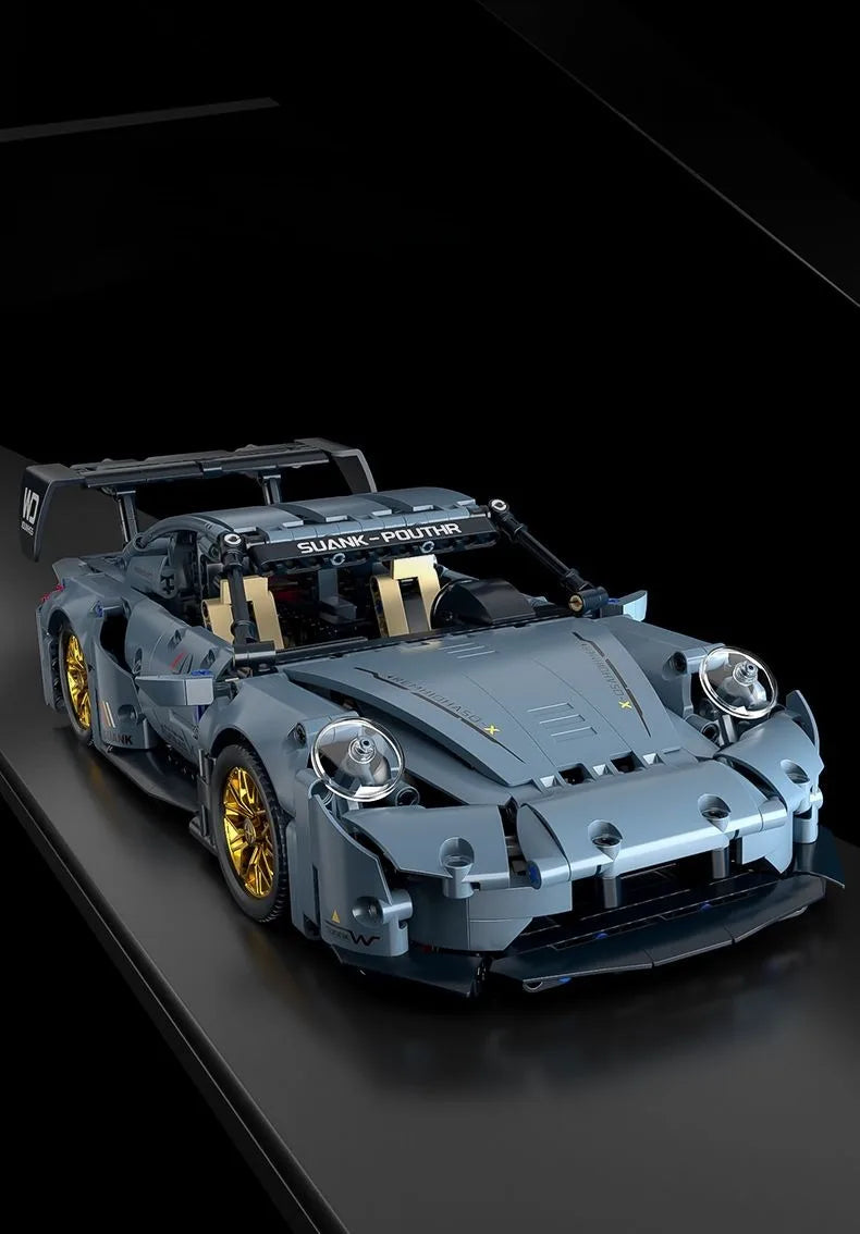Technical Racing Sport Car Model Building Blocks technic adults 1:14 DIY Supercar Brick Puzzle Toys Kid Adult Gift（1200+granule）