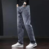 Men's Relaxed Straight-Leg Stretch Jeans | Multi-Color