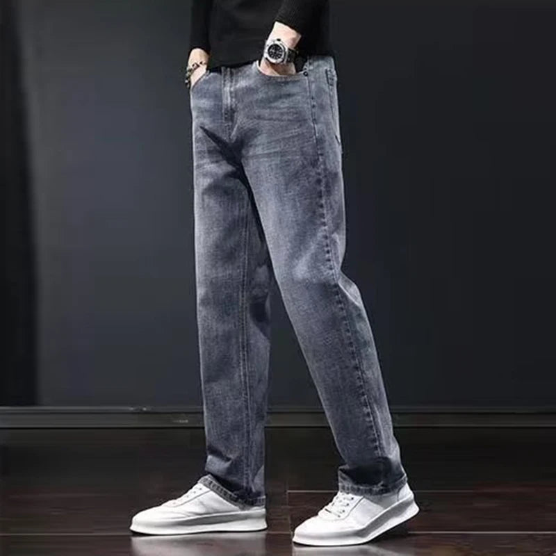 Men's Relaxed Straight-Leg Stretch Jeans | Multi-Color
