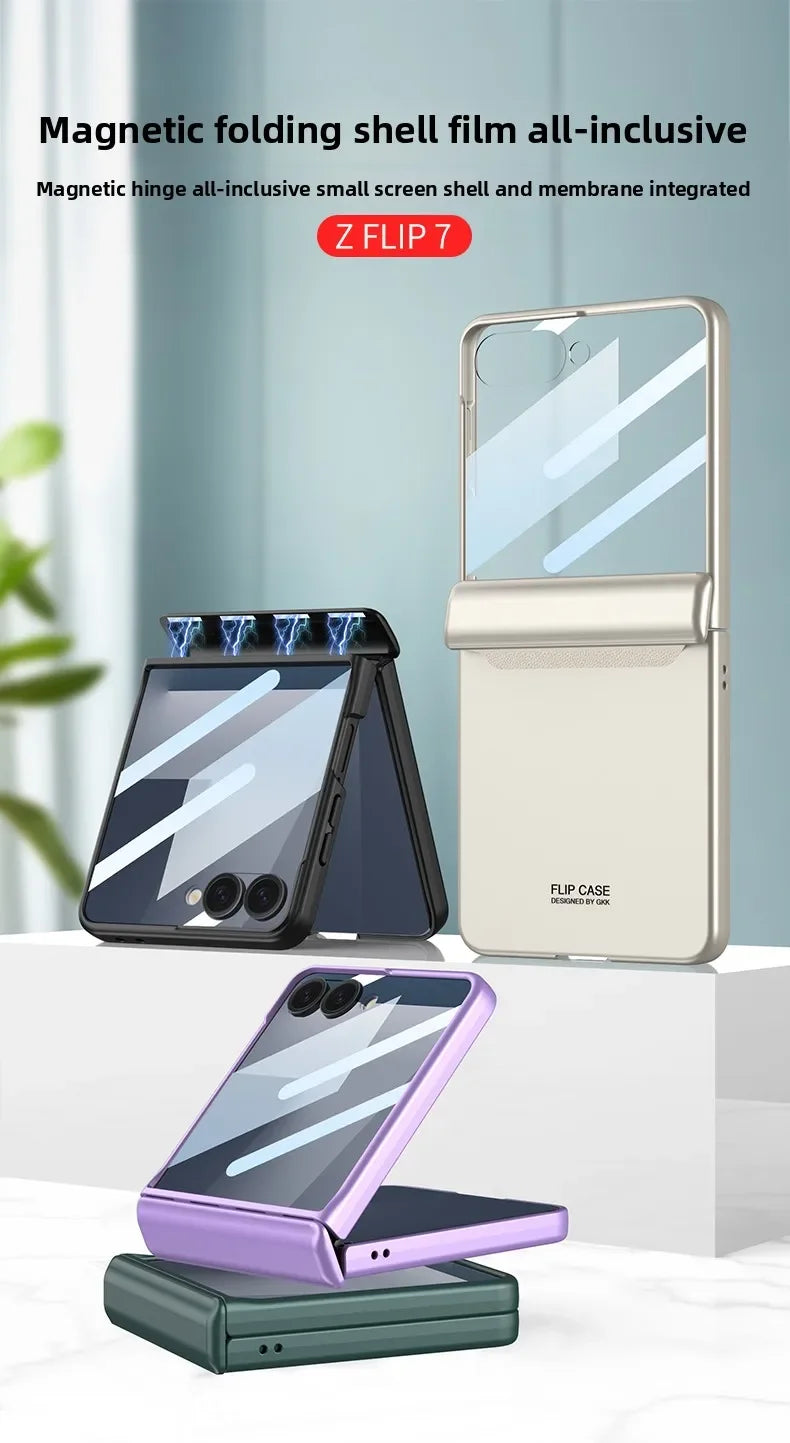 Samsung Galaxy Z Flip Magnetic Case with Hinge Protection