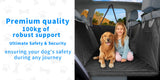 Waterproof Dog Car Seat Cover Seat Extender for Back Seat for Pet Travel Hammock in Cars Scratch-Proof