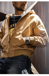 Maden J130 Heavyweight Canvas Hooded Jacket for Men