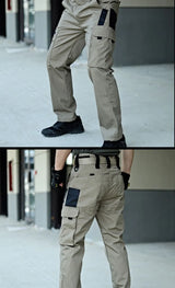 Men’s Waterproof Tactical Cargo Pants – Multi-Pocket Outdoor Work Trousers
