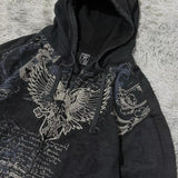 Y2K Harajuku Joker Graphic Zip-Up Hoodie