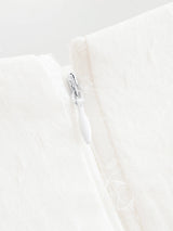 HH Women Tassel Sets White Turn-Down Collar Single-Breasted Shirts+High Waist Zipper A-Line Long Skirts Female Holiday Suit