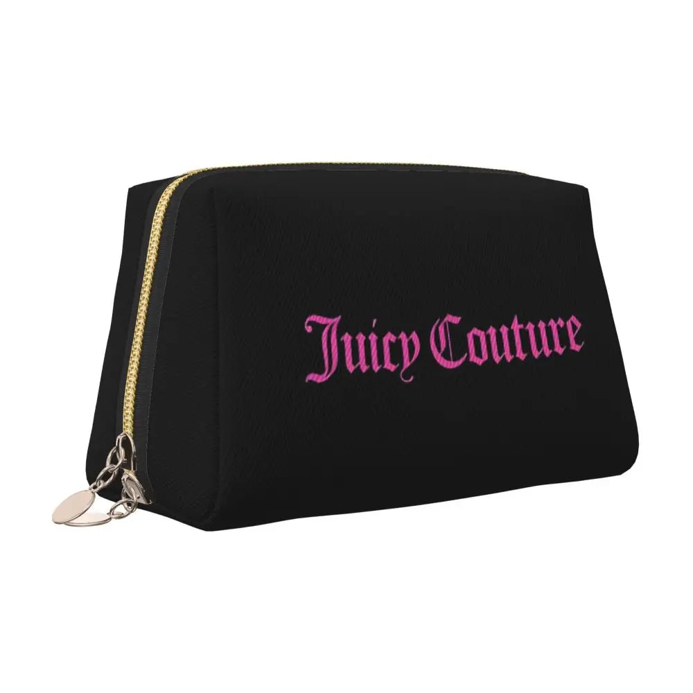 J-Juicy-C-Couture Makeup Bag Zipper Pouch Travel Cosmetic Bags Large Leather Portable Cosmetic Bag for Women