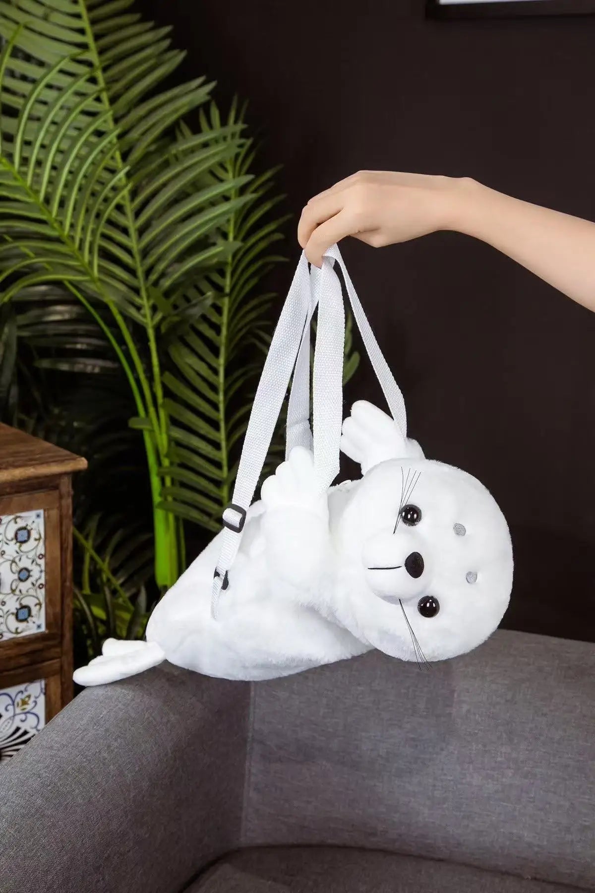 Seal Plush Backpack – Adorable 50cm Anime Stuffed Doll