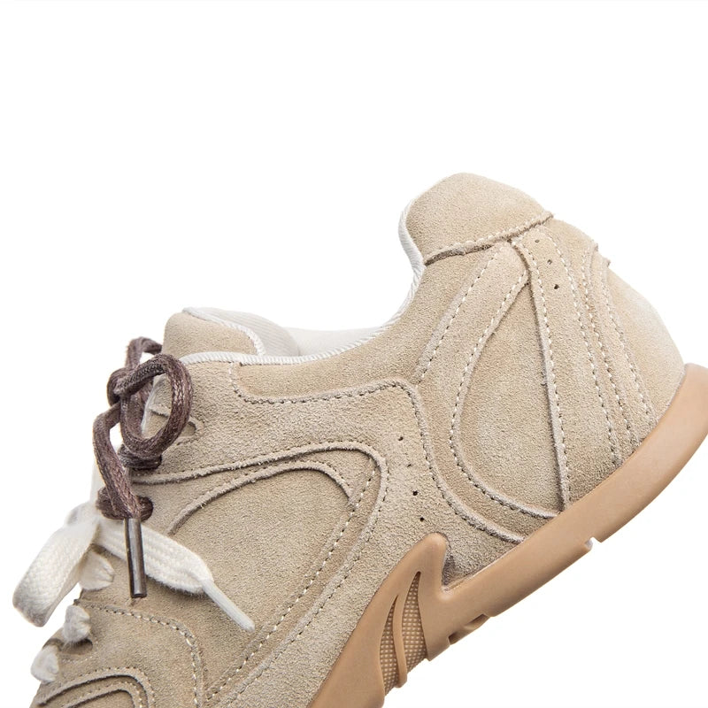 AIYUQI Women's Flat Sneakers – Genuine Leather, Non-Slip