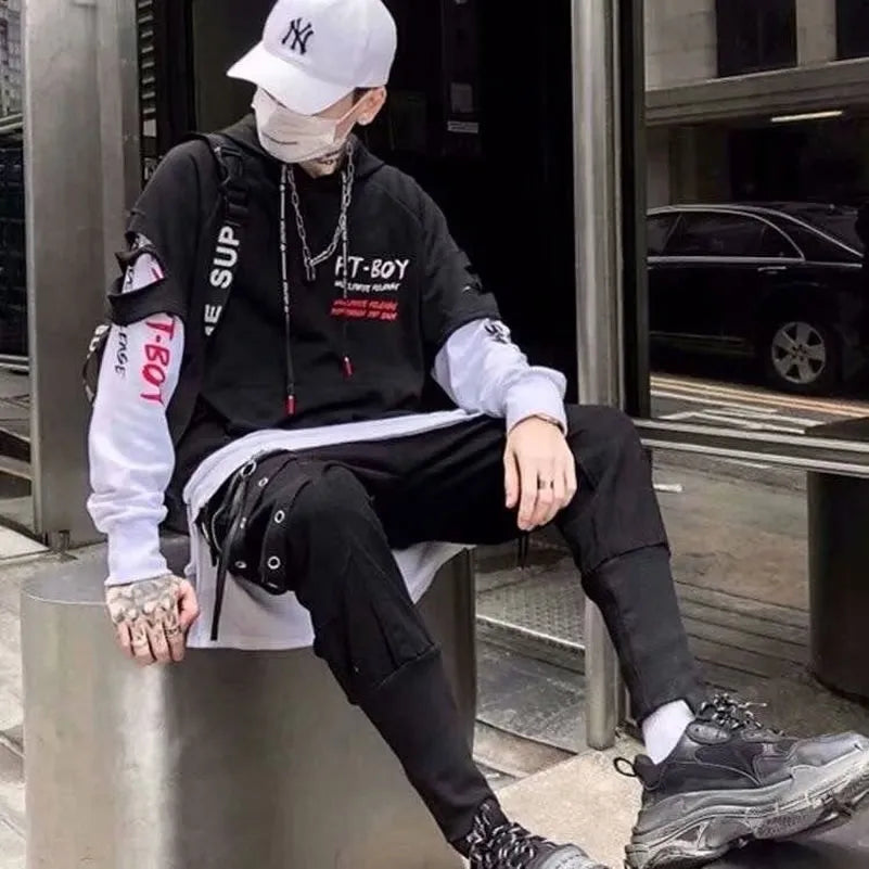 Men’s Y2K Hip Hop Anime Hoodie