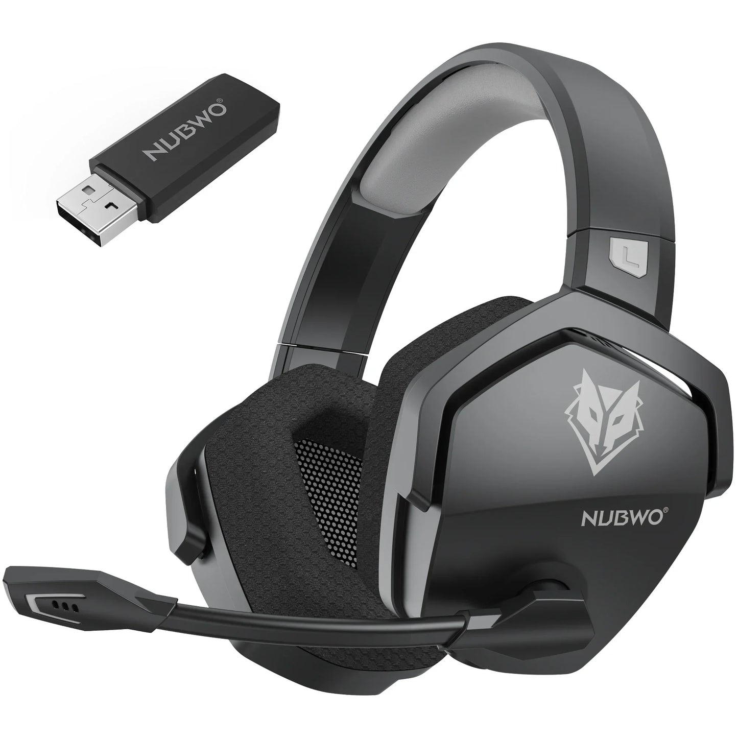 NUBWO G06 Dual Wireless Headsets Gamer 2.4GHz Bluetooth 5.3 Gaming Headphones with Microphone for PS5, PS4, PC, Mobile, Switch
