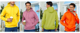 TACVASEN Autumn Winter Fleece Hoodies Mens Thermal Warm Hooded Sweatshirts Pockets Casual Hoodies Pullover Tops Male